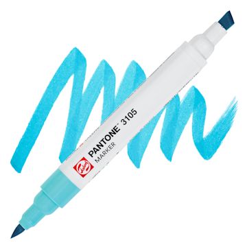 Open in modal - Pantone Dual Tip Marker - 3105, swatch and marker