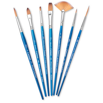 Lot of 6 Winsor Newton Cotman Watercolor Brushes* Angled, Designer, Round