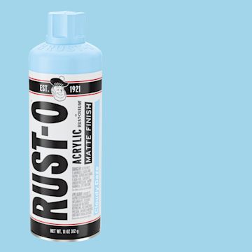 Open in modal - Rust-Oleum Rust-O Artist Acrylic Spray Paint - Cloudy Daze, Can and Swatch