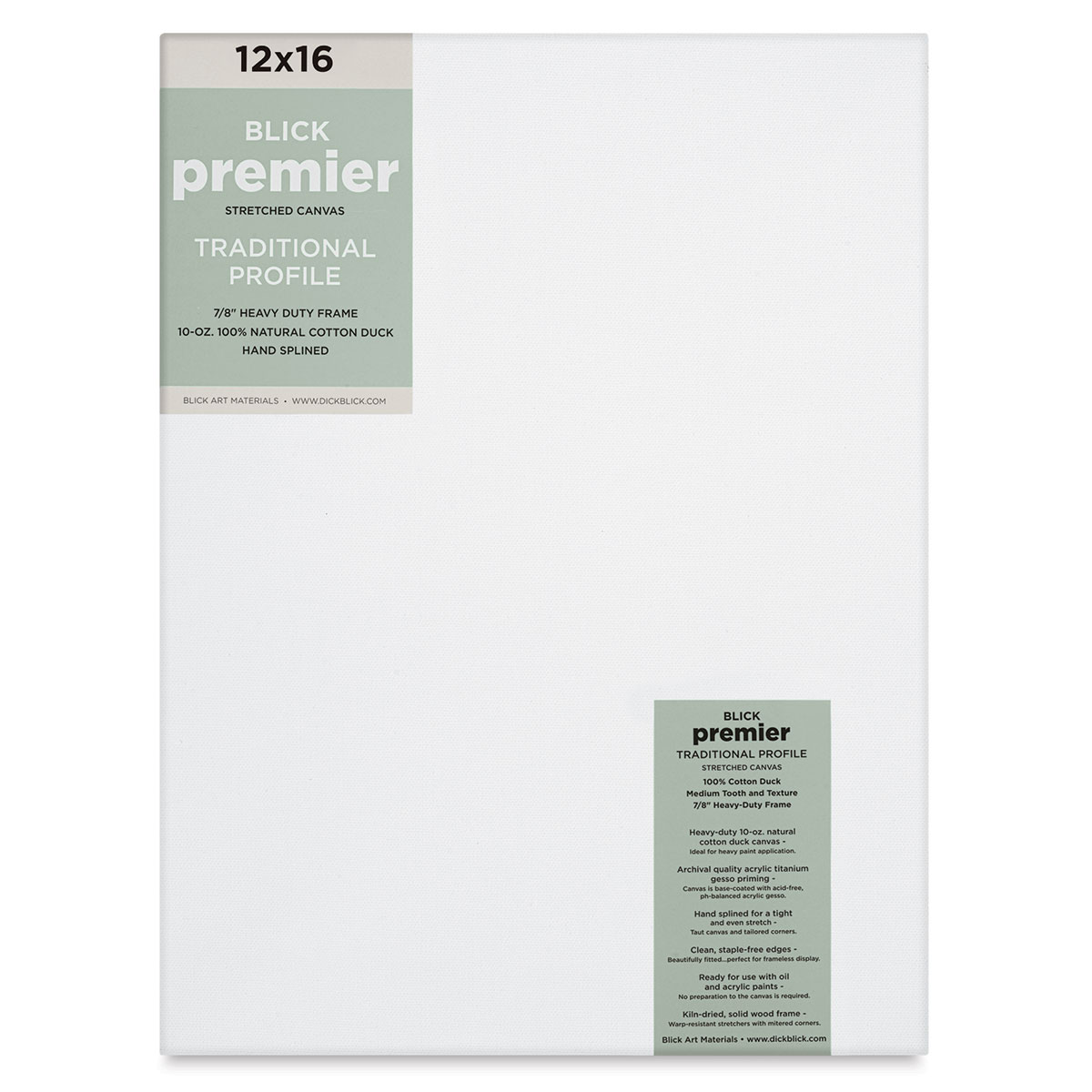 Blick Super Value Canvas Pack - 12 inch x 16 inch, Pkg of 6