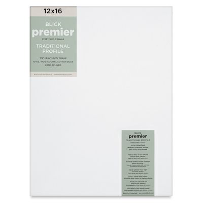 Blick Premier Stretched Cotton Canvas - Traditional Profile, Splined ...