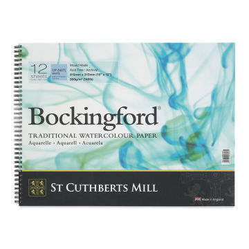 Bockingford Spiral Bound Watercolor Pad - 12" x 16", Cold Press (front cover)
