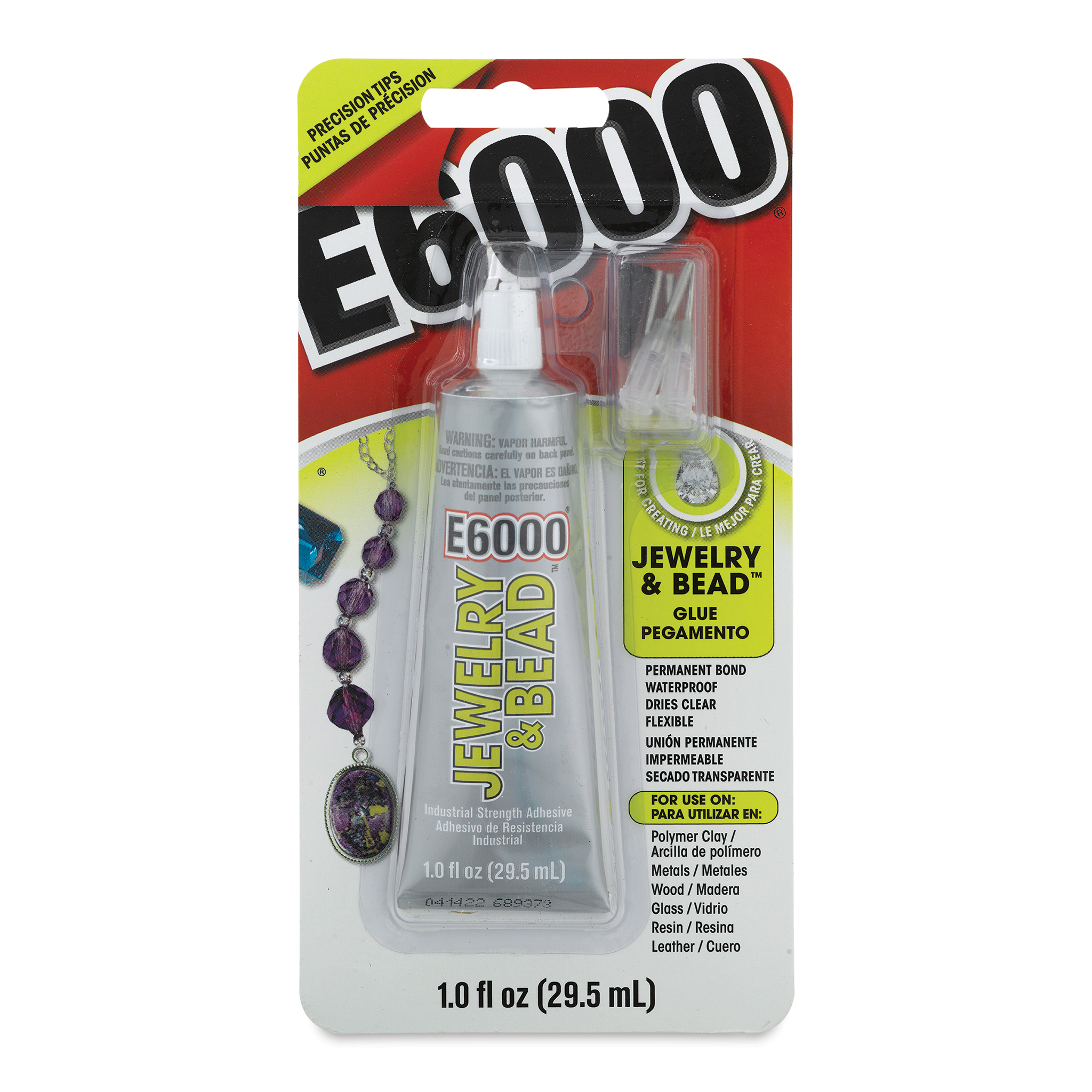 E-6000 Industrial Strength Glue Adhesive Tube, 1/2-Ounce