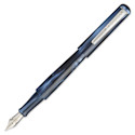Tom Hessin Charles Collection Fountain Pen - Signature Blue, Fine Tip