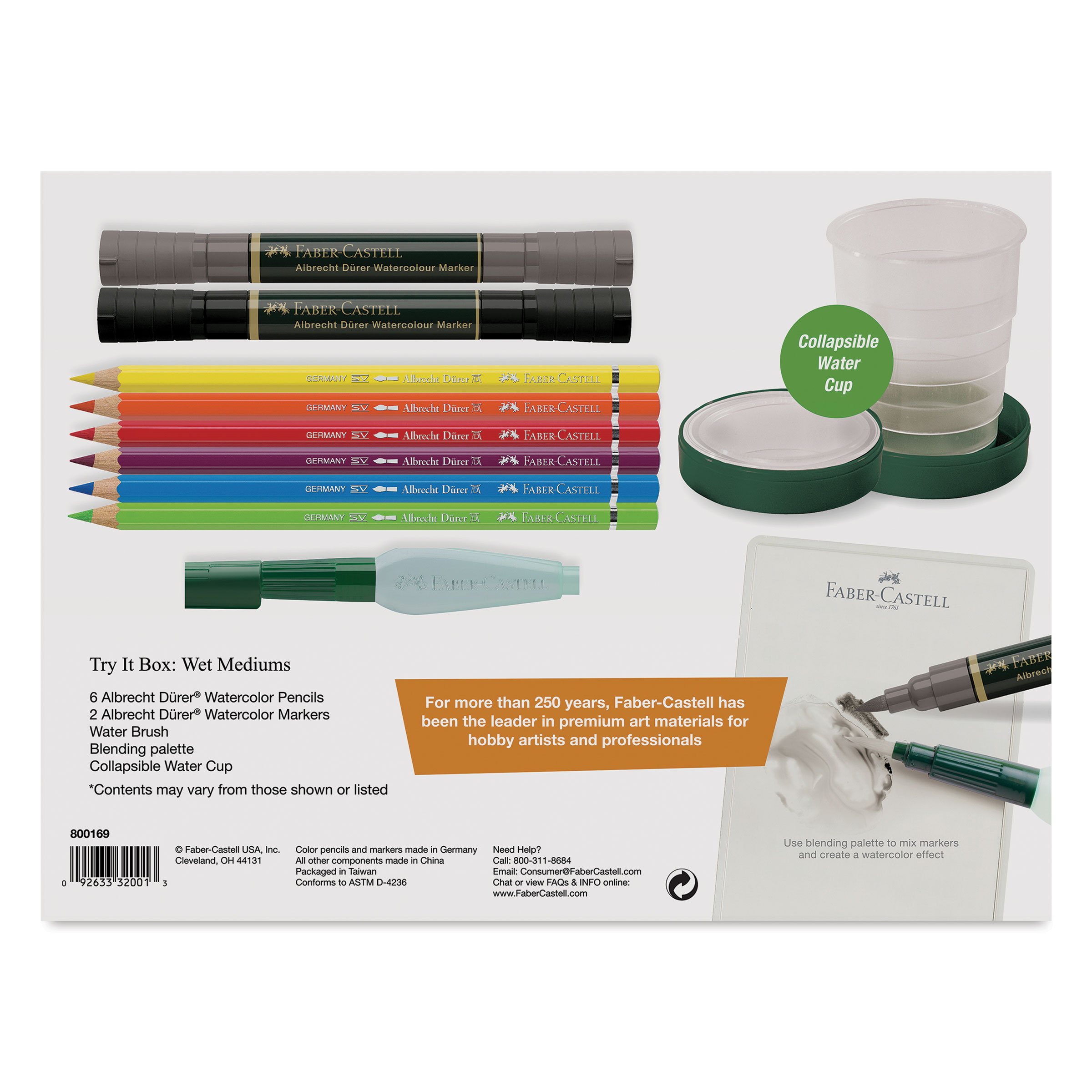 Faber-Castell Graphic Art Try It Box - Wet Mediums Set | BLICK Art