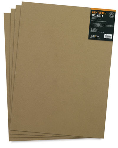 Lineco Acid-Free Binder's Board - Front of package of 4 shown
