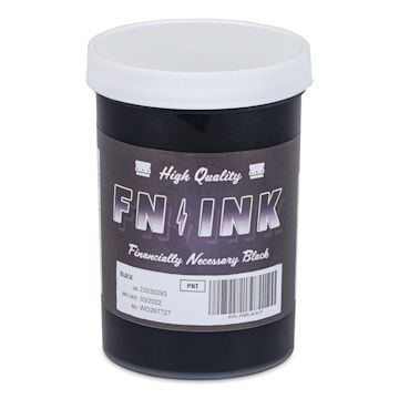 Open in modal - FN Ink Plastisol Screen Printing Ink - Black, Pint