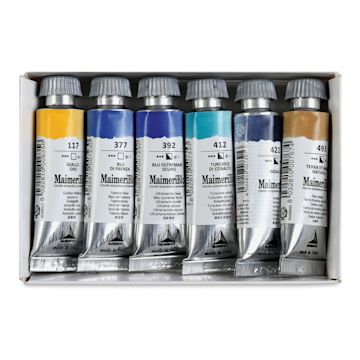 Open in modal - Maimeri Blu Artist Watercolor - Set of 6, Arctic, 12 ml Tubes