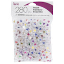 Cousin DIY Heart Bead Mix - Pkg of 280, Rainbow Colors