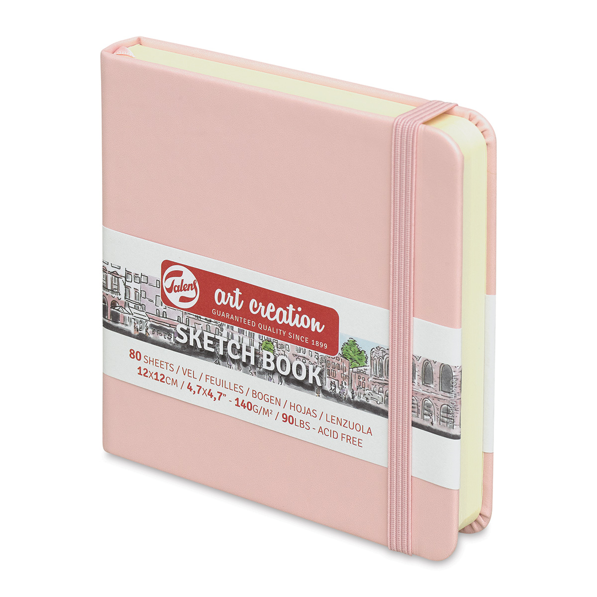 Talens Art Creations Sketchbook - Pastel Pink, 4.7 x 4.7