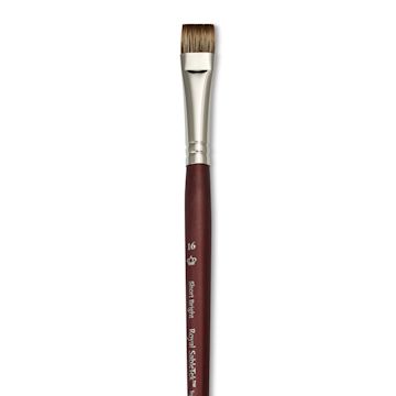 Open in modal - Royal & Langnickel SableTek Brush - Short Bright, Short Handle, Size 16