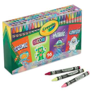 Crayola Special Effects Crayons - Set of 96 (Cosmic, Neon, Metallic, and Confetti)