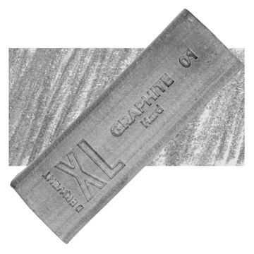 Open in modal - Derwent Watersoluble Graphite XL Block - Hard, swatch and block