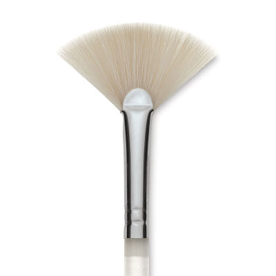 Royal & Langnickel Aqualon Soft Synthetic Fan Brush - Closeup of tip of single Brush
