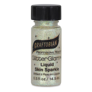 GlitterGlam Liquid Skin Sparkle - Front view of Opal Flash bottle