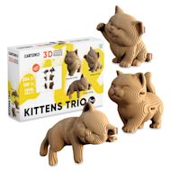 Cartonic Kitten Trio 3D Sculpture Puzzle