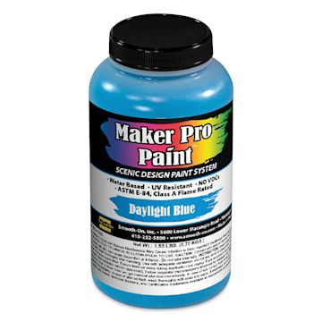 Open in modal - Smooth-On Maker Pro Acrylic-Urethane Paint - Daylight Blue, 16 oz