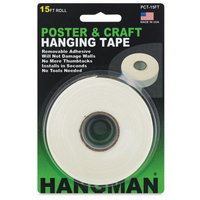 Hangman Poster and Craft Tape - Front view of blister package
