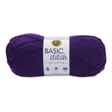 Lion Brand Basic Stitch Anti-Pilling Yarn - Purple, 185 yds