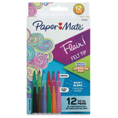 Paper Mate Flair Candy Pop Strawberry Lollipop Felt Tip Pen, Ultra Fin