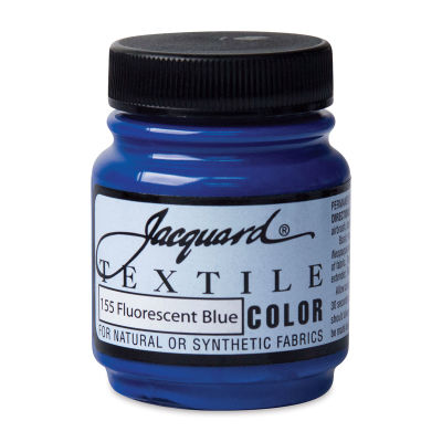 Jacquard Textile Color - Fluorescent Blue, 2.25 oz jar