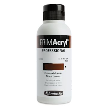Open in modal - Schmincke Primacryl Professional Fluid Acrylic - Mars Brown, 250 ml bottle