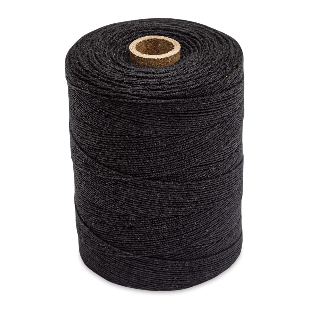 M01571 MOREZMORE 1 Cone 1/2 lb Maysville Rug Warp 8/4 Cotton Yarn BLACK