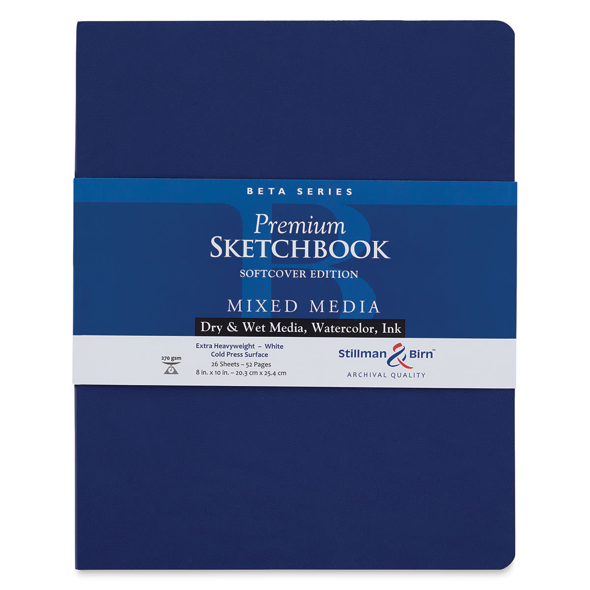 Stillman & Birn Beta Series Sketchbook - 10" x 8", Soft Cover