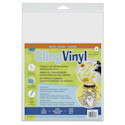 Grafix Vinyl Cling Film - White, Pkg of 6