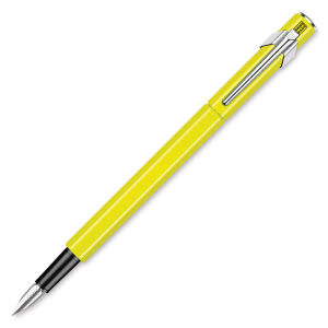 Caran d’Ache 849 Fountain Pen, Fluorescent Yellow, Fine Nib
