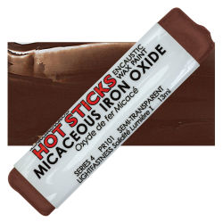 Enkaustikos Hot Sticks Encaustic Wax Paints - Micaceous Iron Oxide, 13 ml stick