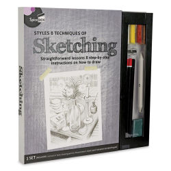 SpiceBox Master Class Styles and Techniques of Sketching Kit (Front of packaging)