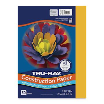 Open in modal - Pacon Tru-Ray Construction Paper - 9" x 12", Gold, 50 Sheets