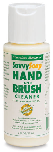 Marvelous Marianne's SavvySoap Cleaner - Front of Hand and Brush cleaner 2 oz bottle 