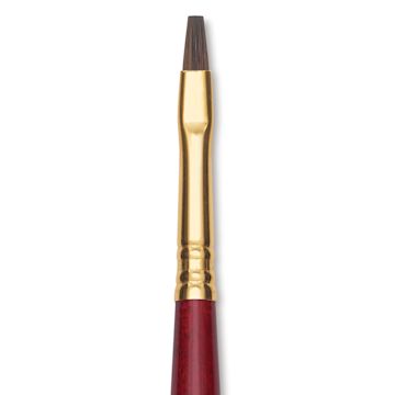 Open in modal - Blick Master Synthetic Kolinsky Brush - Long Handle, Bright, Size 4, close-up