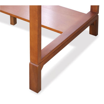 Studio Designs Ponderosa Table - Closeup of Table legs on Leg Extension, sold separately