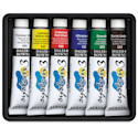 Daler-Rowney System3 Medium Body Acrylic Paints - Set of 6, Starter Colors, 22 ml