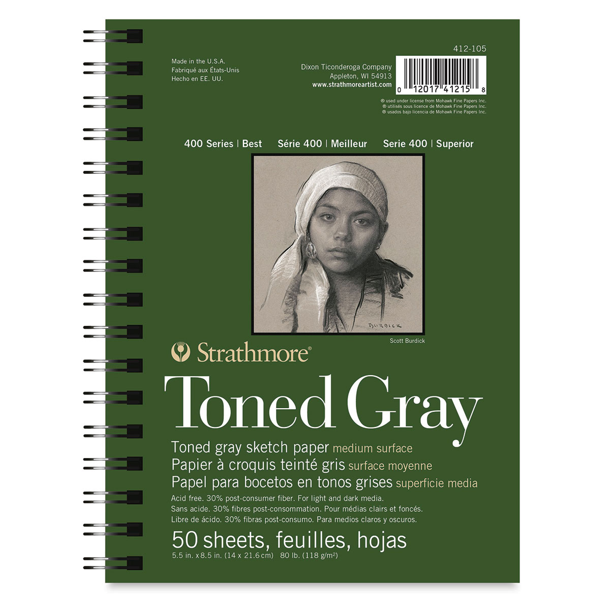 Purple Sketchbook Toned Gray Paper Sketchbook Journal Notebook 