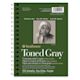 Strathmore 400 Series Recycled Toned Sketch Pad, Cool Gray, 50 sheets, 9" x 12"