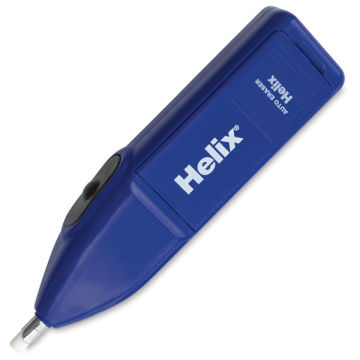 Helix Automatic Cordless Eraser - Side view of Cordless Eraser tool with eraser extended