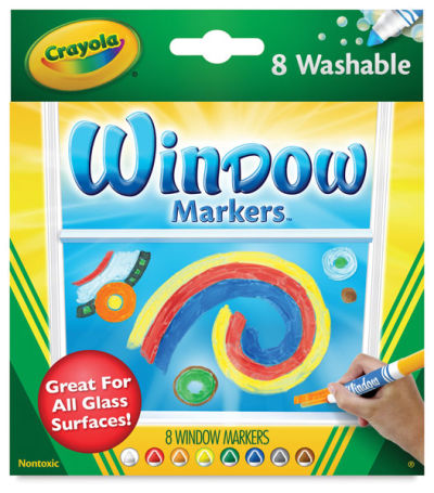 Crayola Window Markers - Front of package of 8 markers
