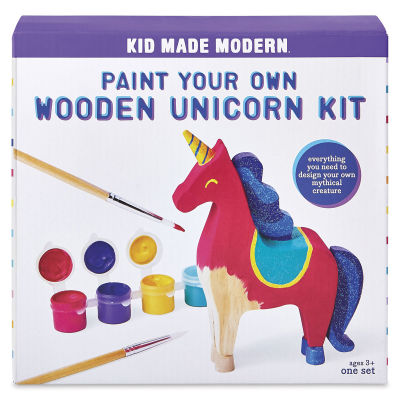 Kid Made Modern Paint Your Own Kit - Front of package of Unicorn Kit