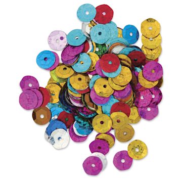 Open in modal - Cousin DIY Cupped Sequins - Pkg of 200, Assorted Colors, 8 mm