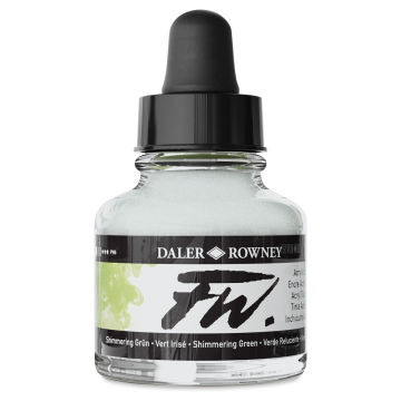 Daler-Rowney FW Acrylic Water-Resistant Artists Ink - 1 oz, Shimmering Green