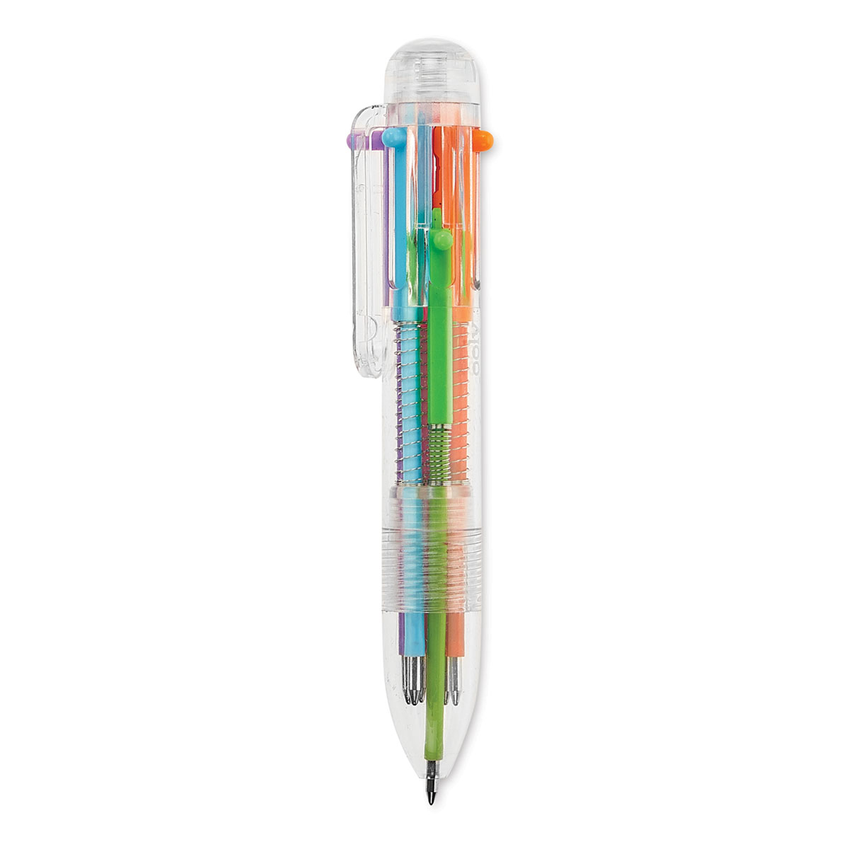 MOHAMM 1 Piece Creative Transparent 6-color Ballpoint Pen for