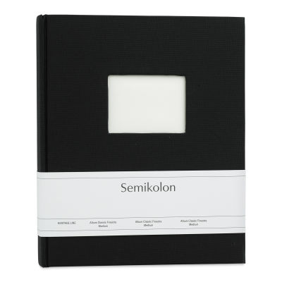 Semikolon Classic Medium Photo Album - Black (front cover)