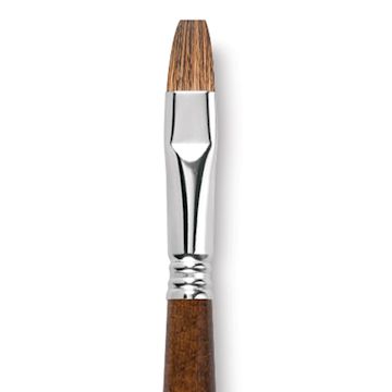 Open in modal - Escoda Versatil Brush - Bright, Size 14, Long Handle close up