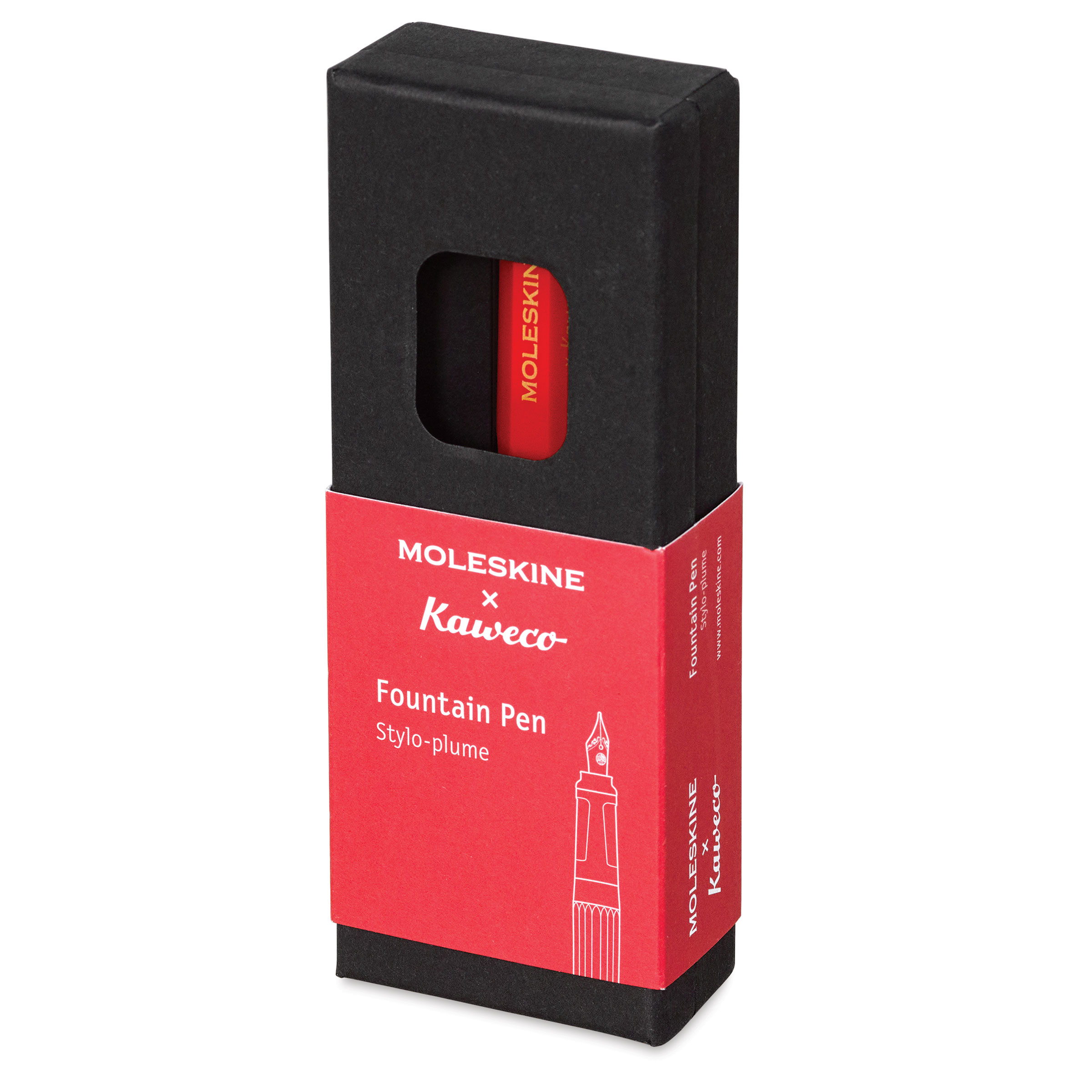 Moleskine x Kaweco Fountain Pen and Ballpen Set Red