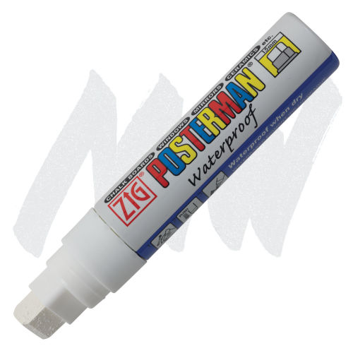 Securit White Chalk Pen, Nib 7-15mm