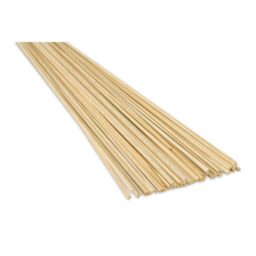 Bud Nosen Balsa Wood Sticks - 1/16" x 1/8" x 36", Pkg of 57 (view of the ends)